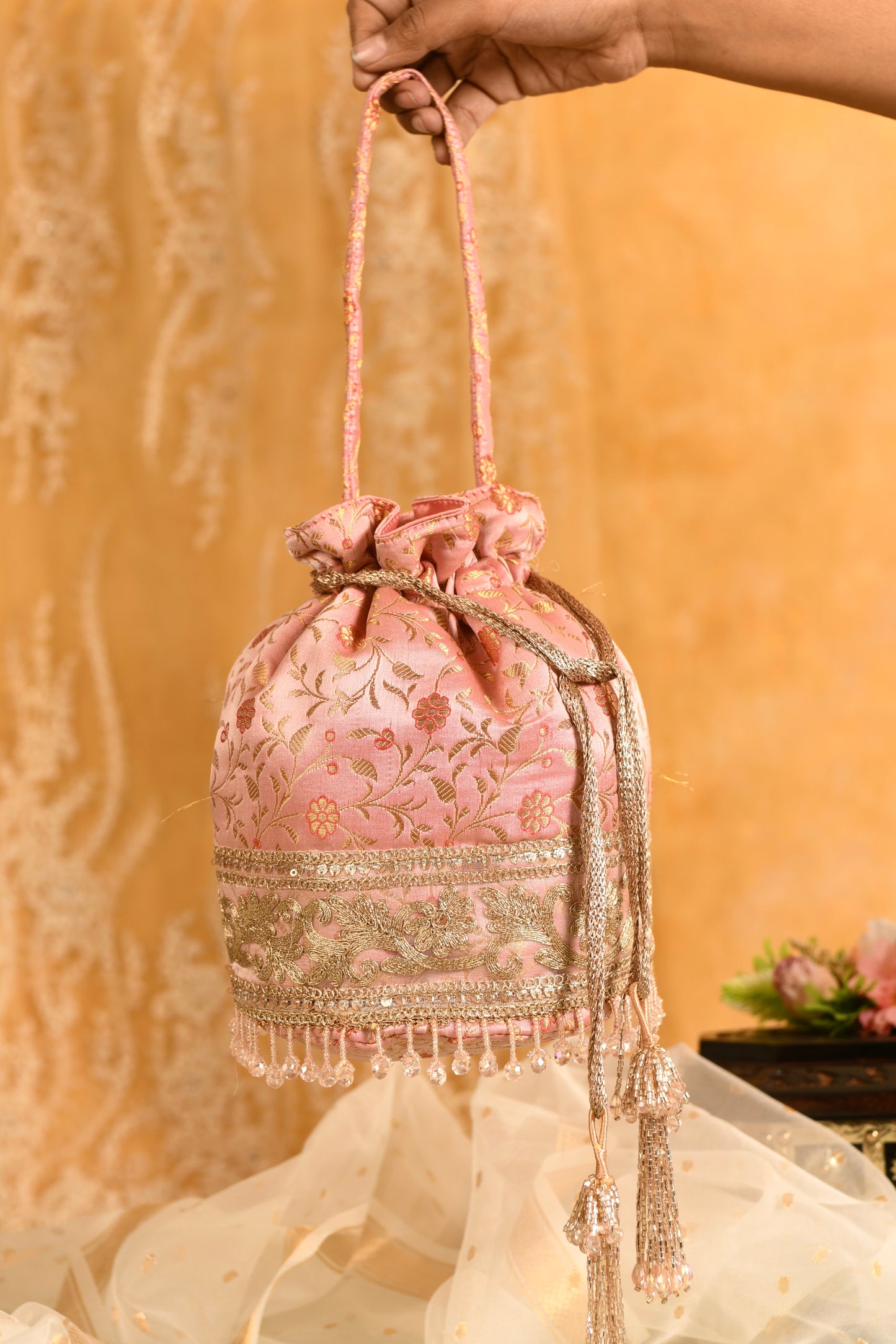 Peach Perfection Potli