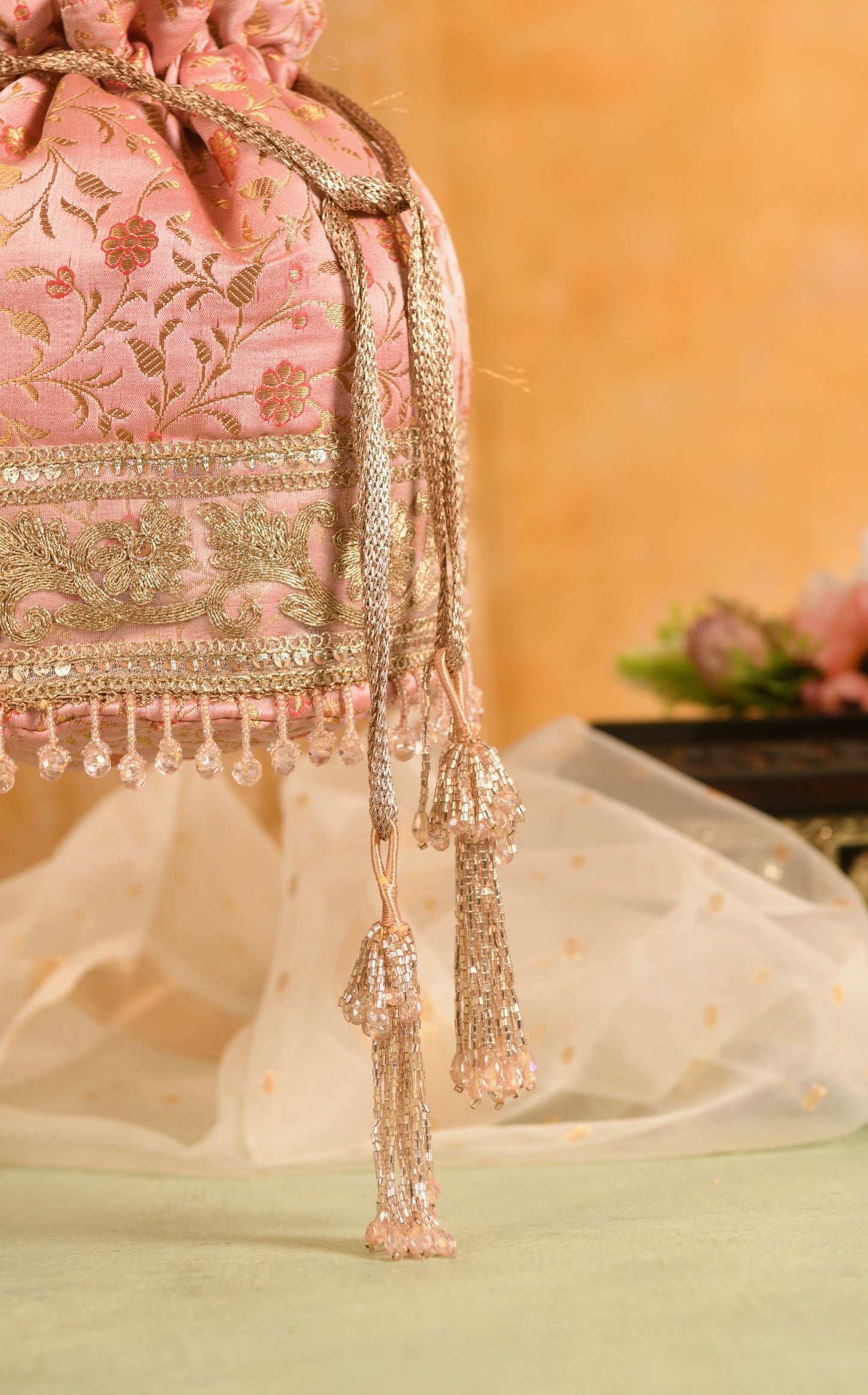 Peach Perfection Potli