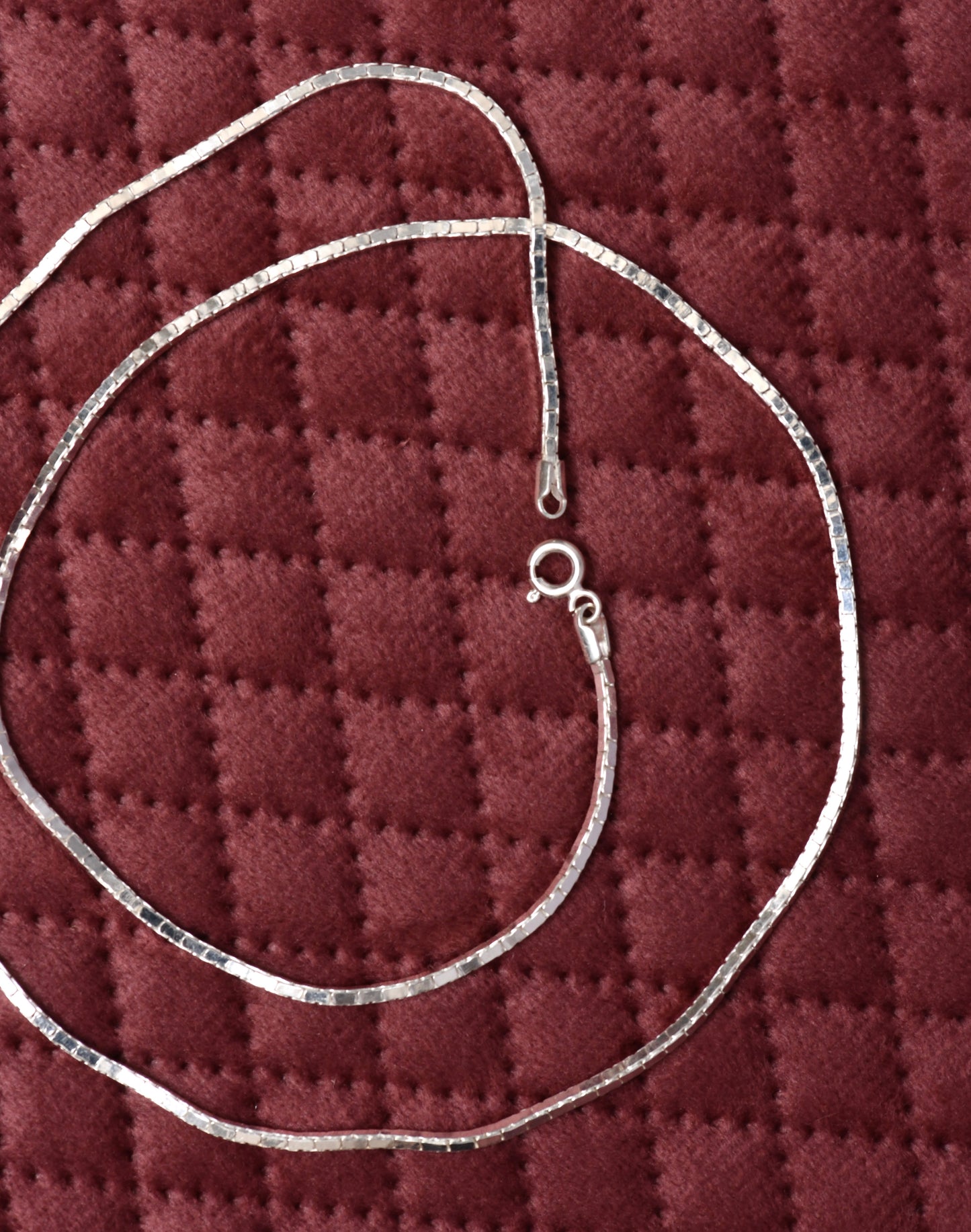 Everyday Compact Square Silver Chain