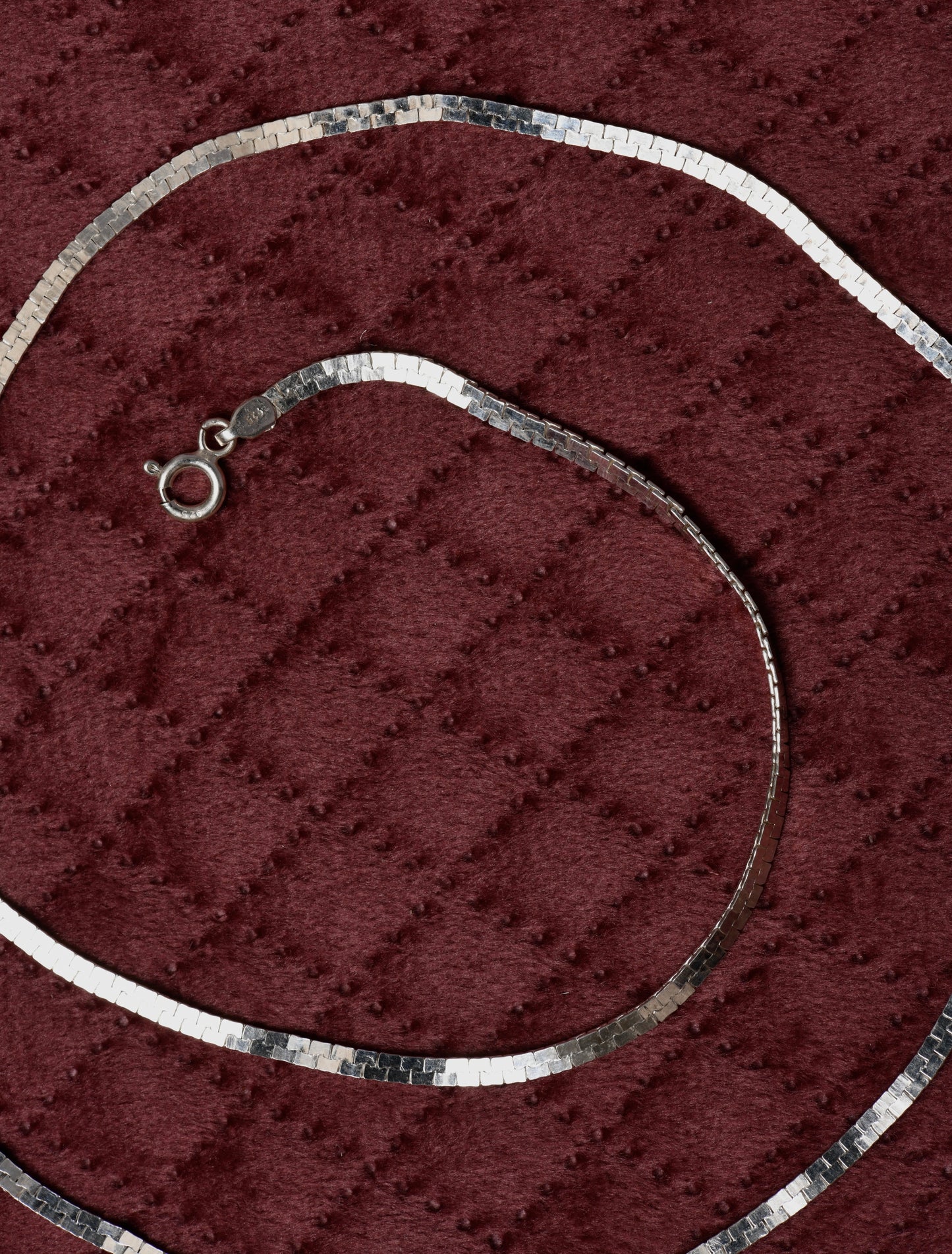 Everyday Silver Flate Chain(20 Inches)