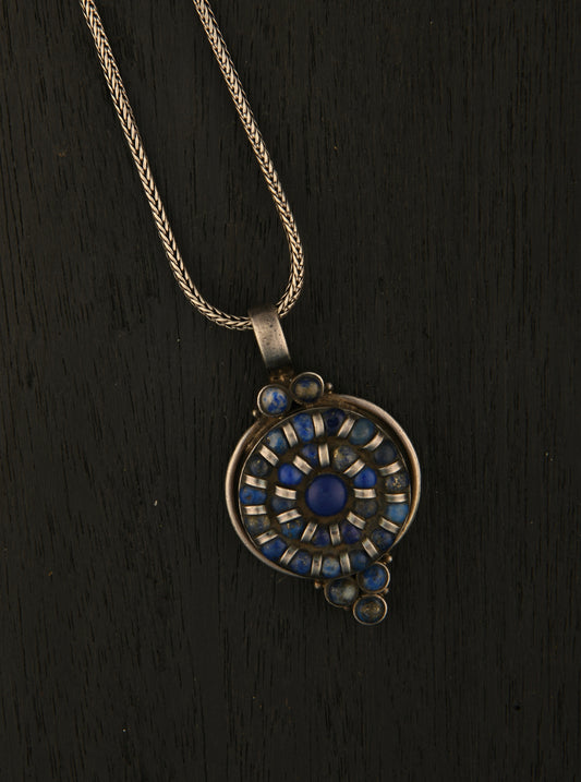 Magic of Lapis Lazuli Silver Pendant
