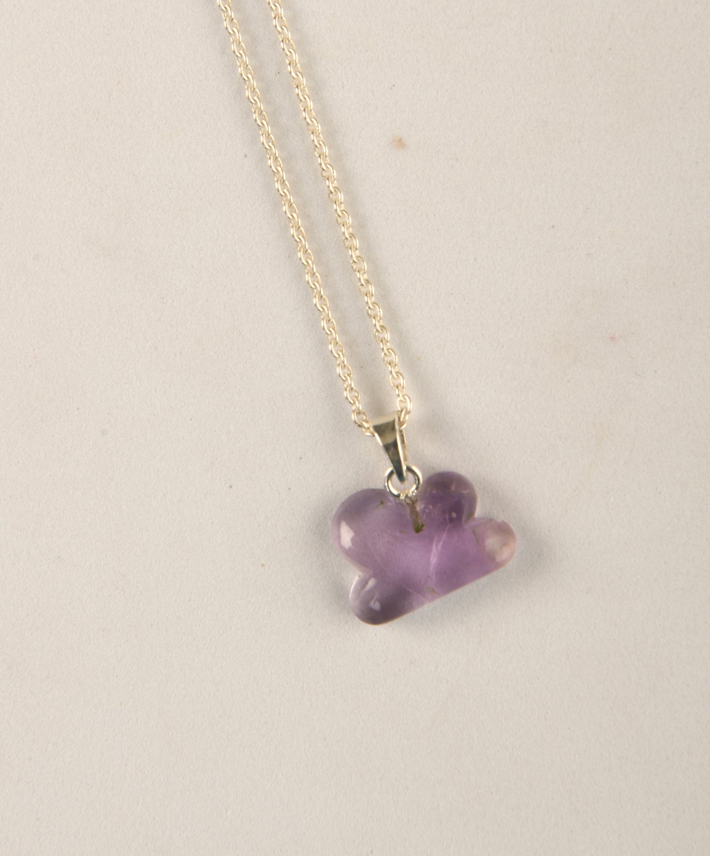 Amethyst Cloud Pendant in Silver