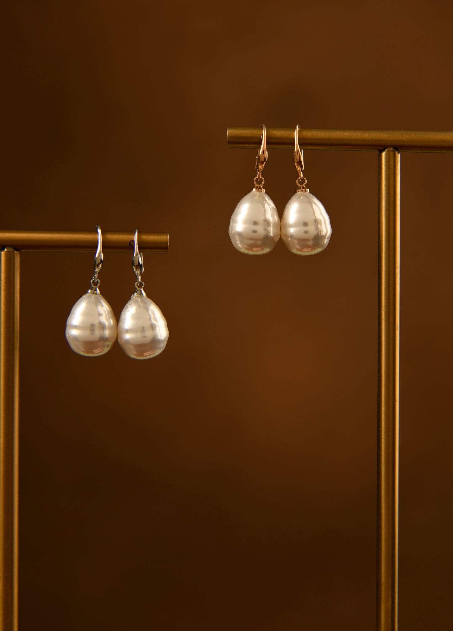 Serenity Pearl Earrings (Silver-plated)