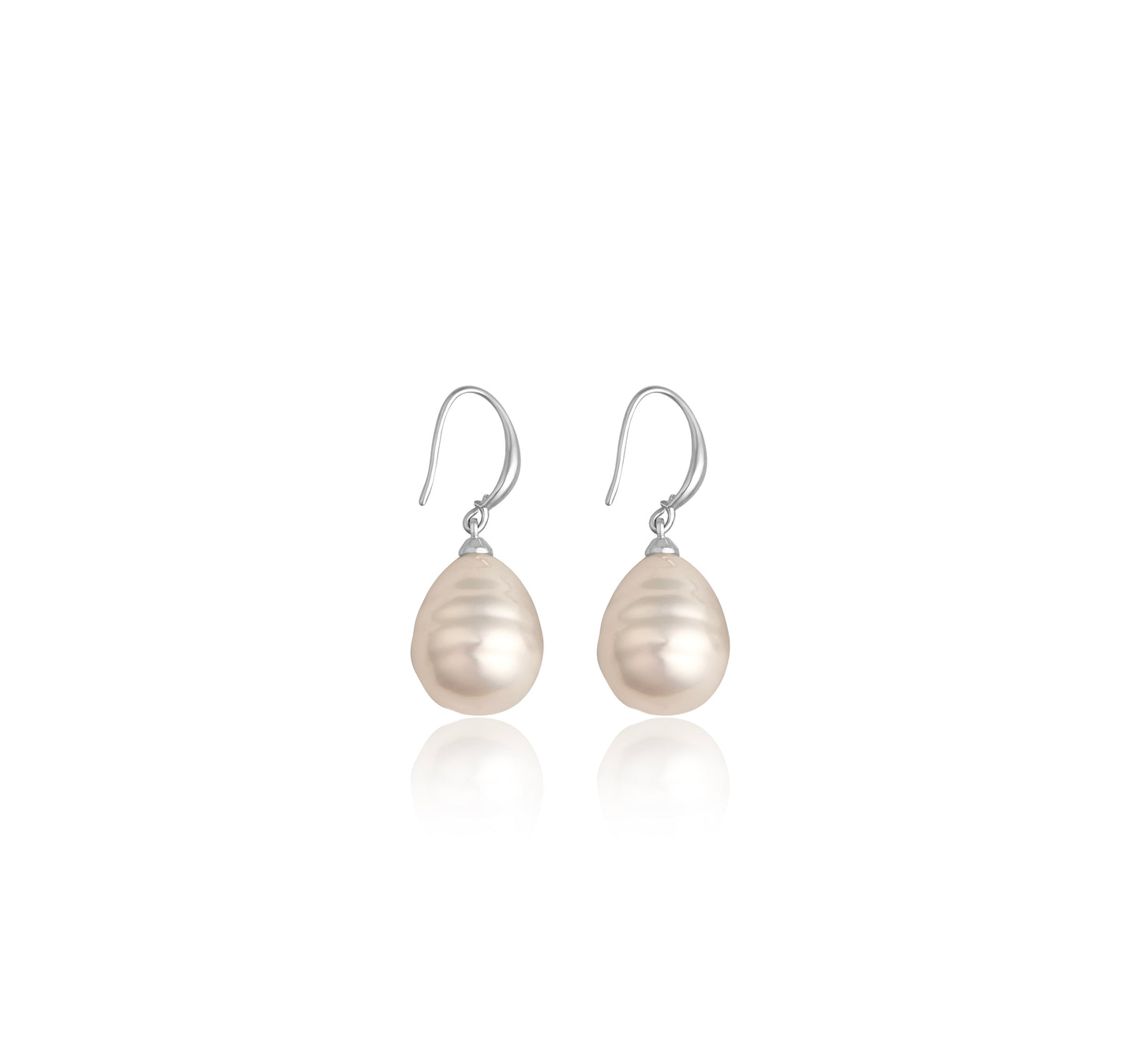 Serenity Pearl Earrings (Silver-plated)