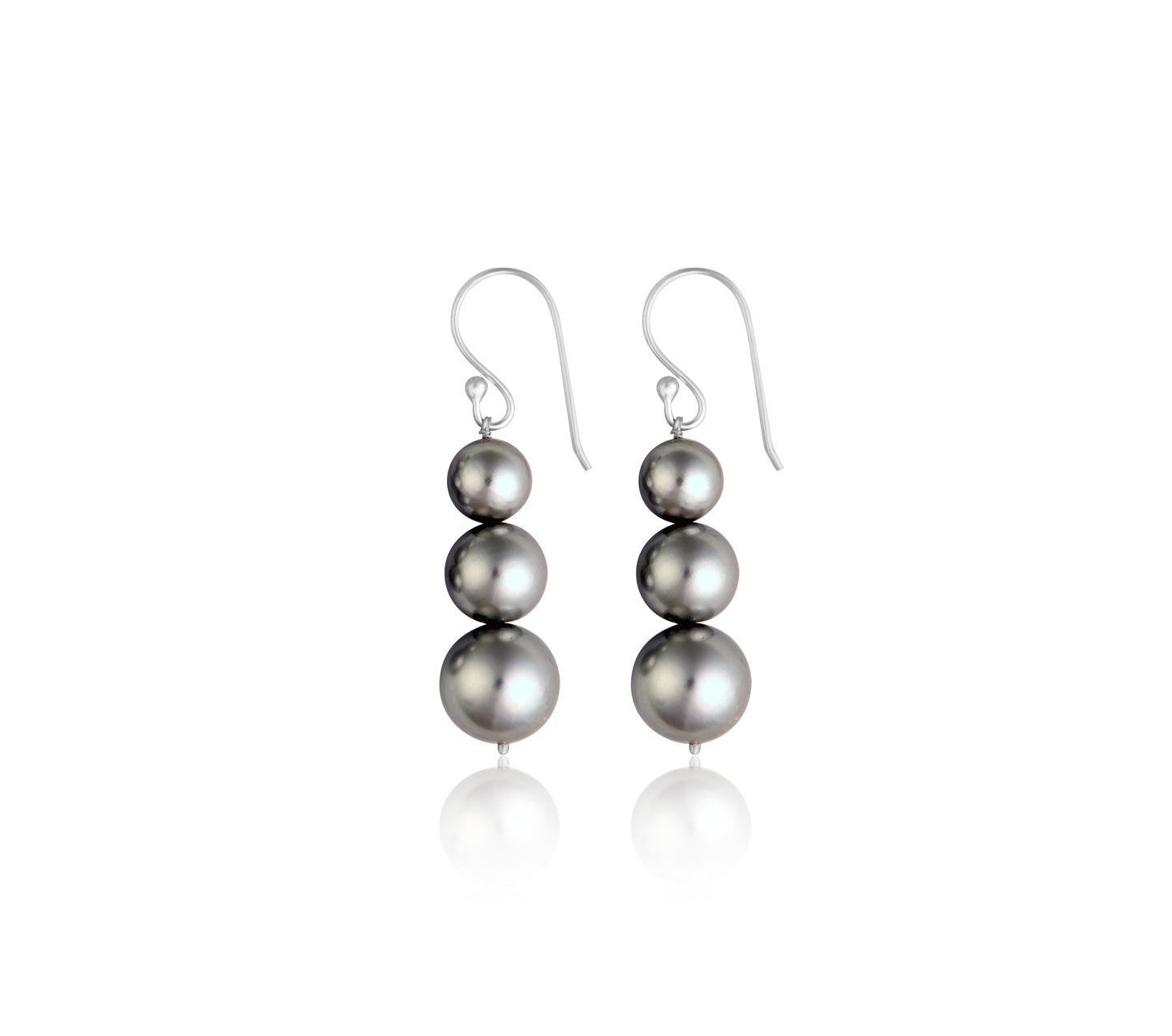Grey Mirage Pearl Earrings