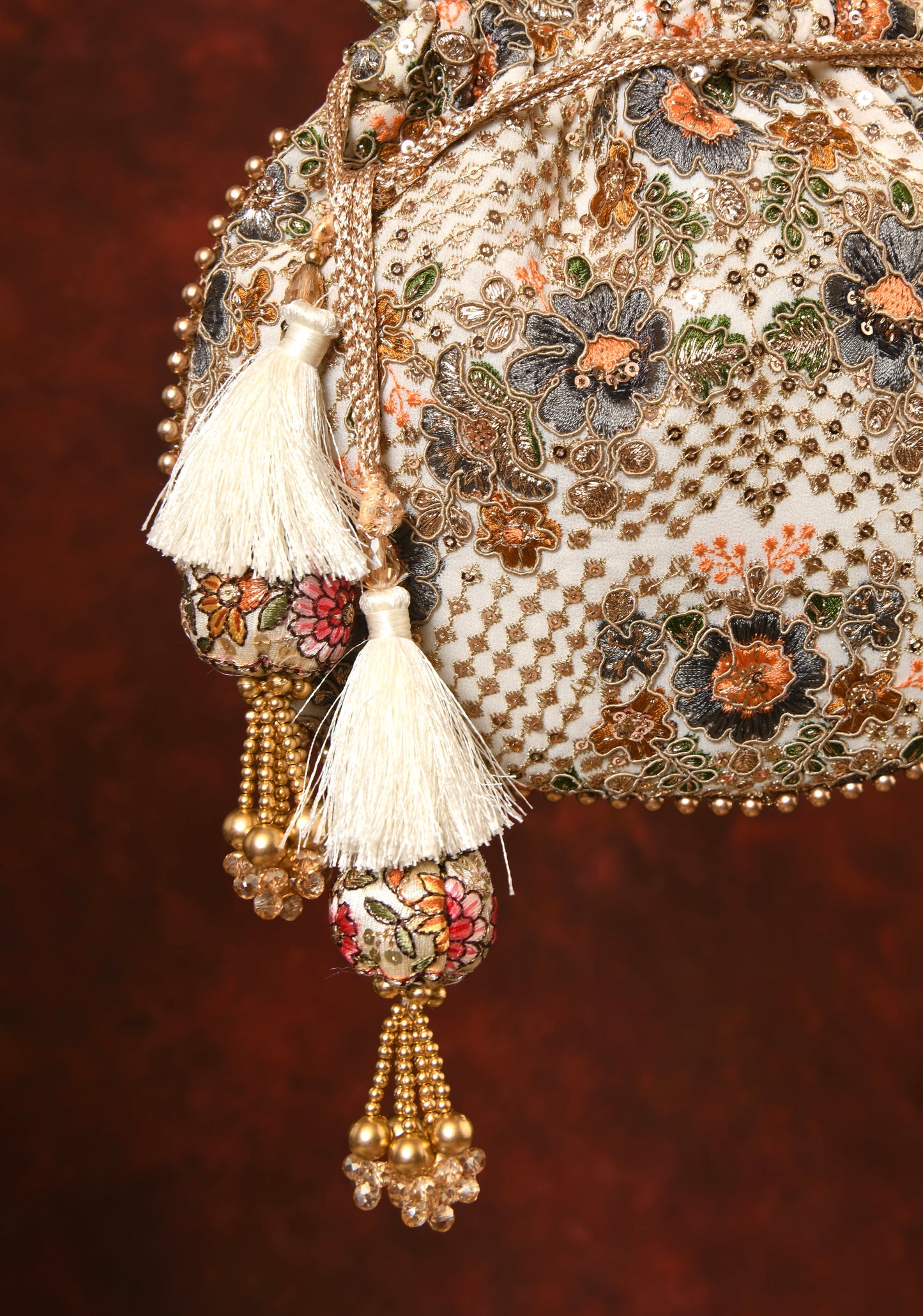 Floral Accents Potli