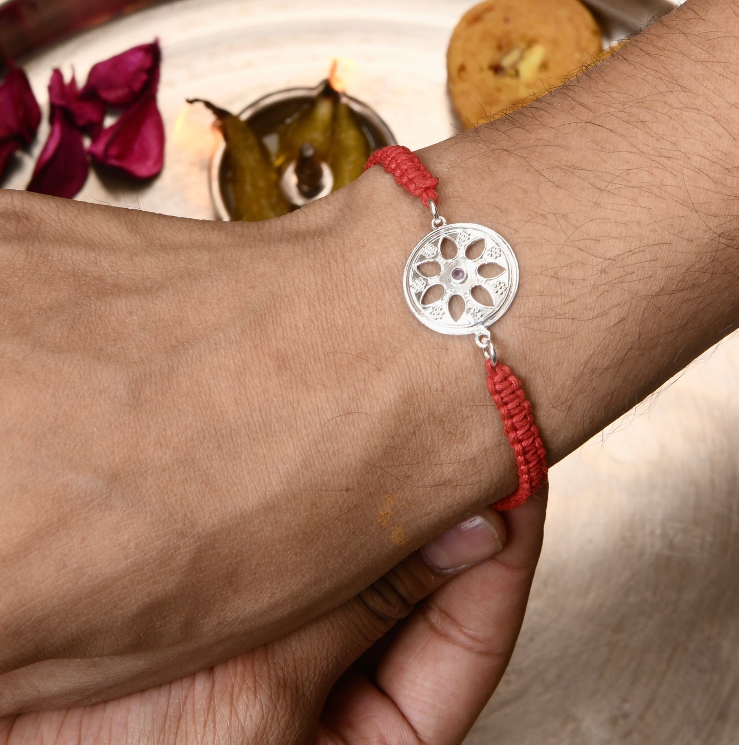 Satvik Silver Rakhi