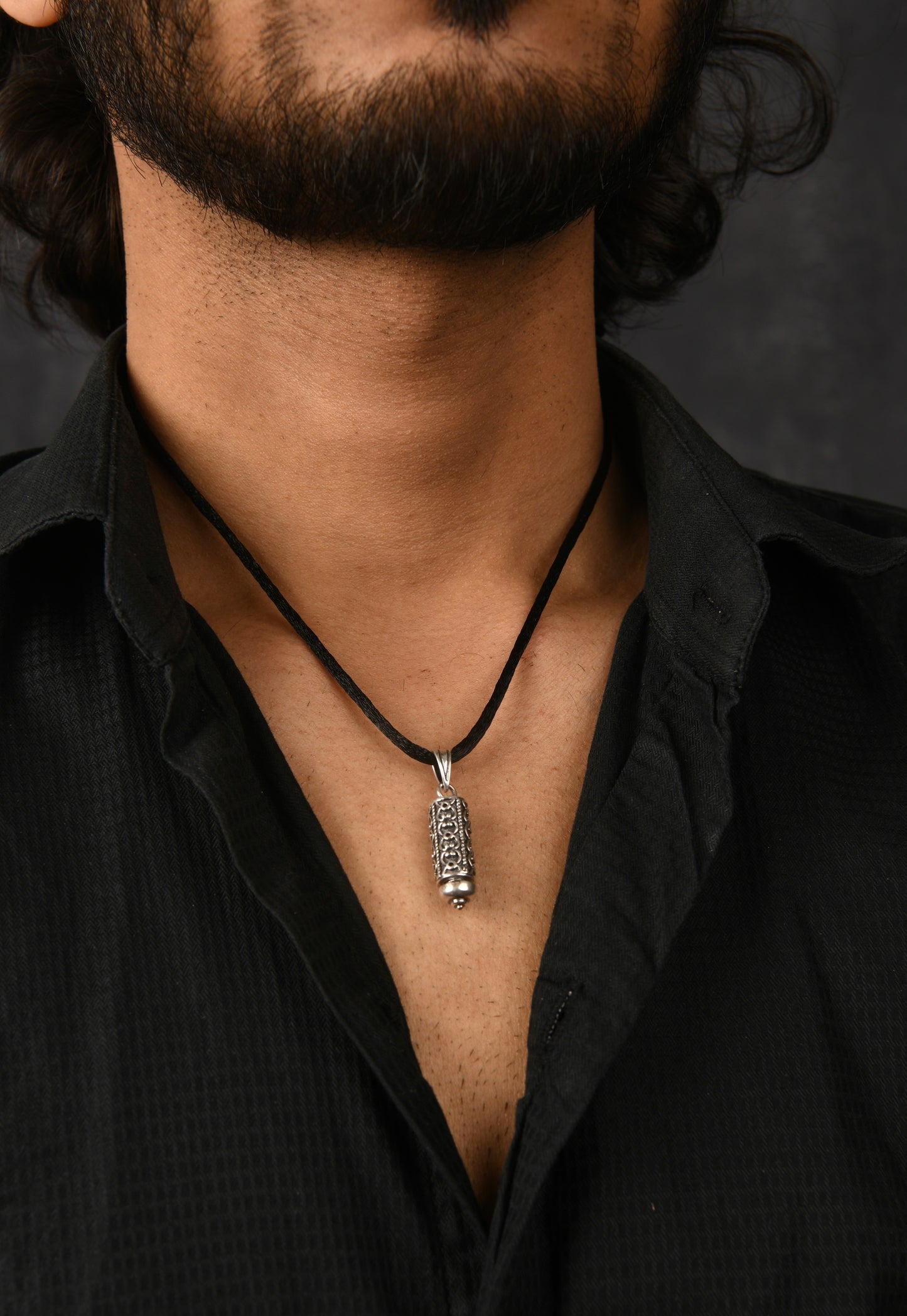 Tube Container Silver Taweez