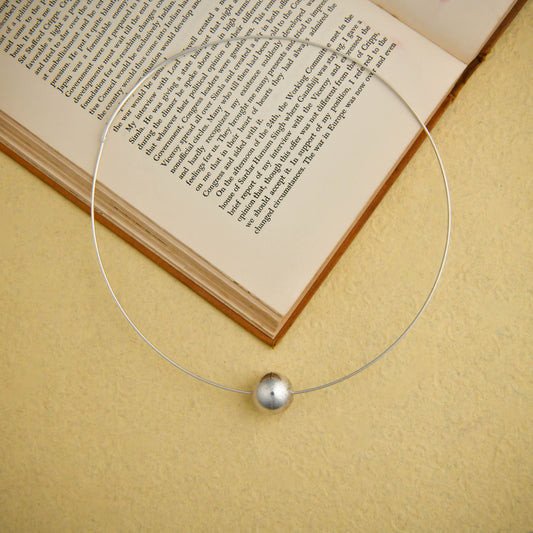 Silver Bead Minimal Sterling Silver Hasli