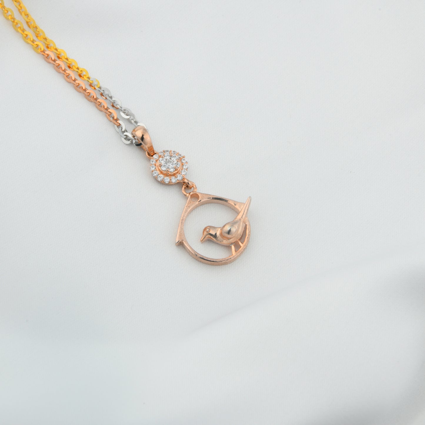 Dove Rose Gold Necklace Set