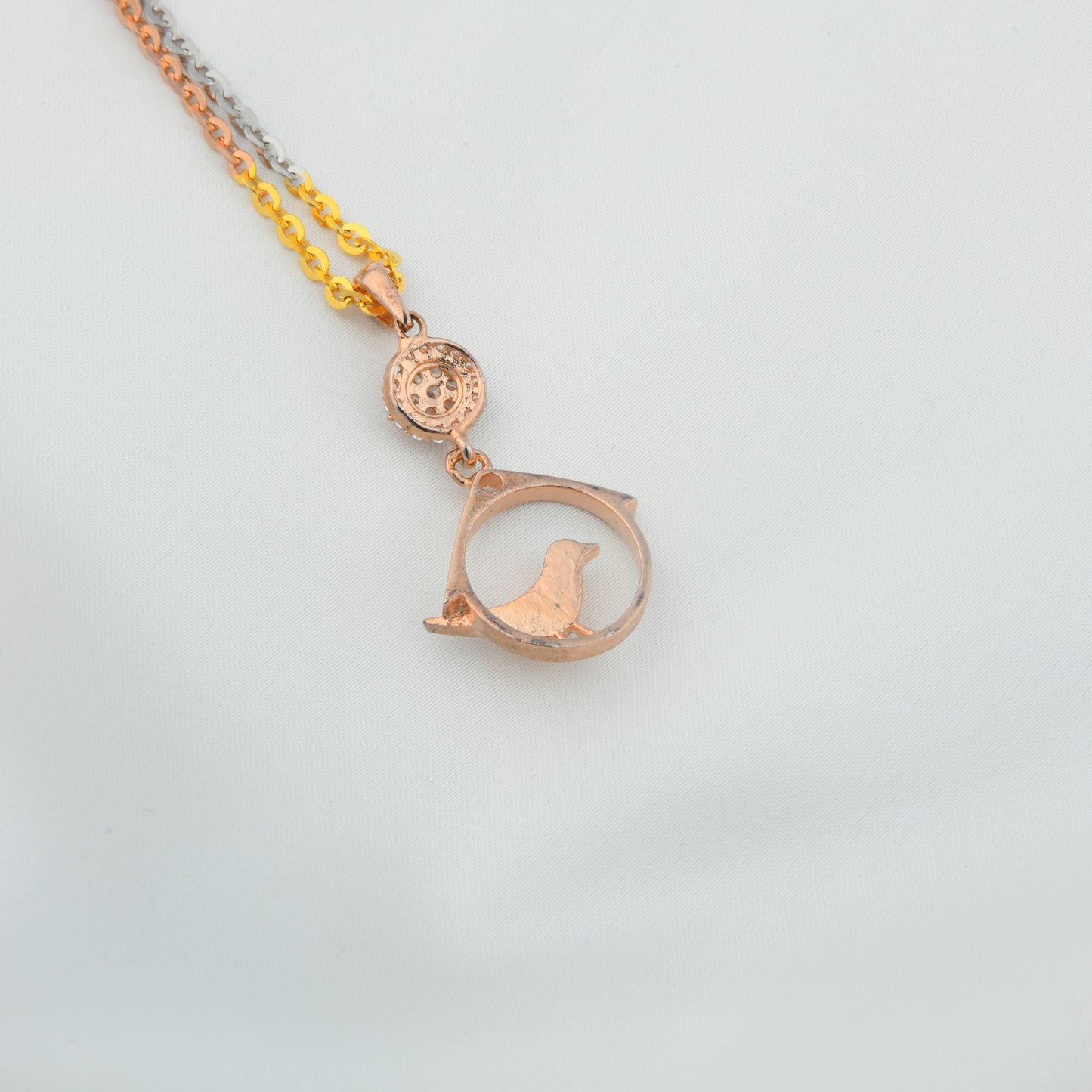 Dove Rose Gold Necklace Set