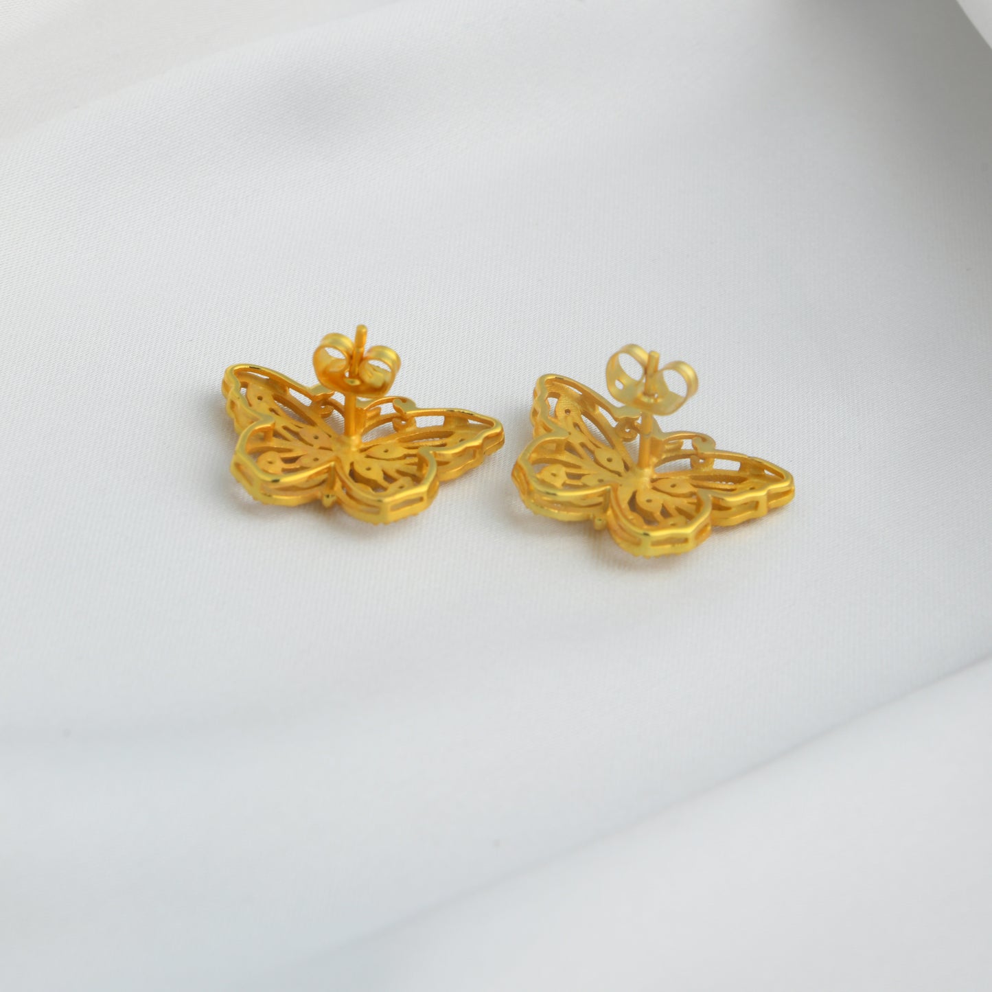 Beautiful Wings Gold Plated Butterfly Necklace Set