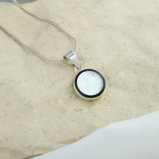 Mother Of Pearl Silver Pendant