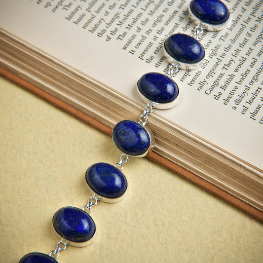 Lapis Lazuli Oval Links Bracelet