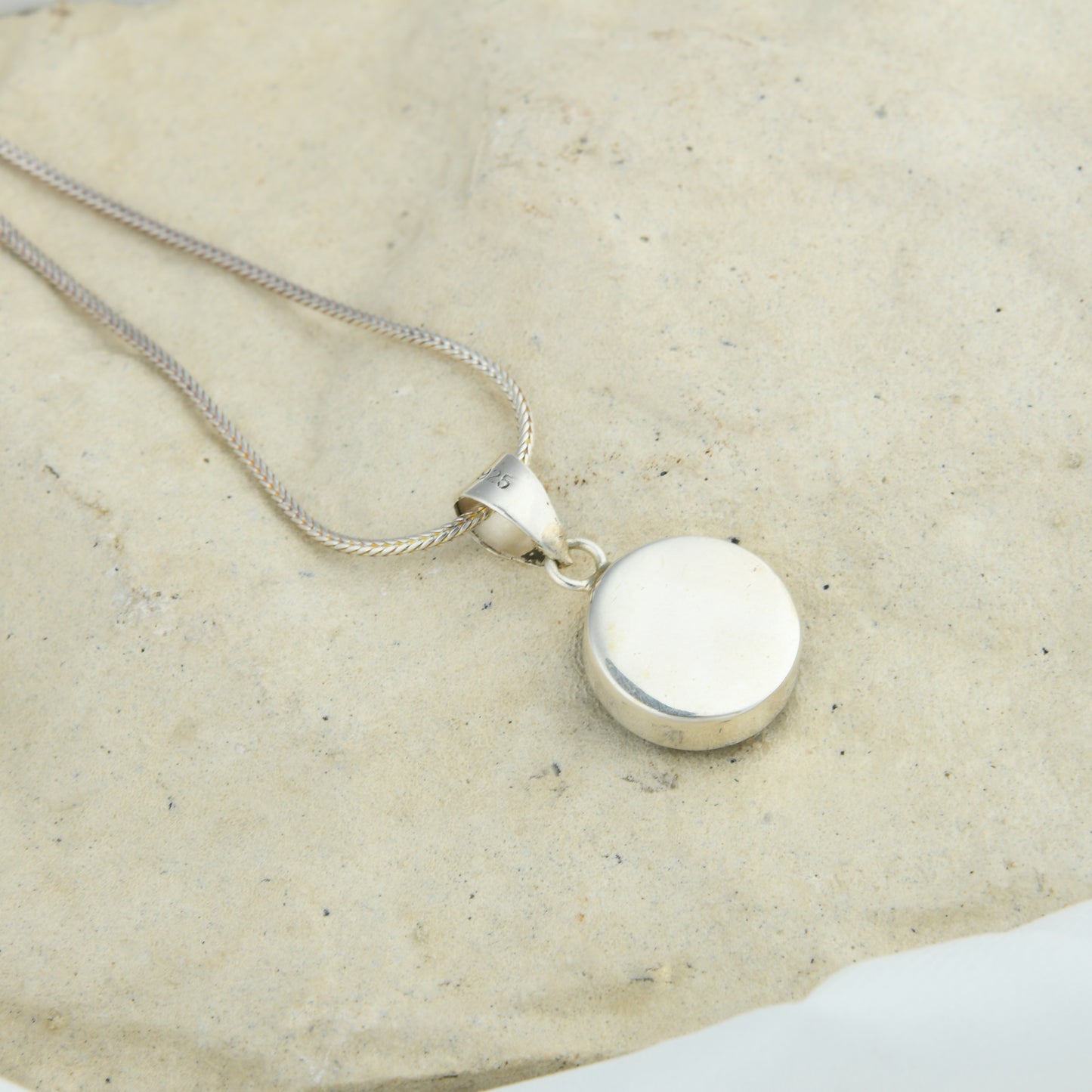 Mother Of Pearl Silver Pendant