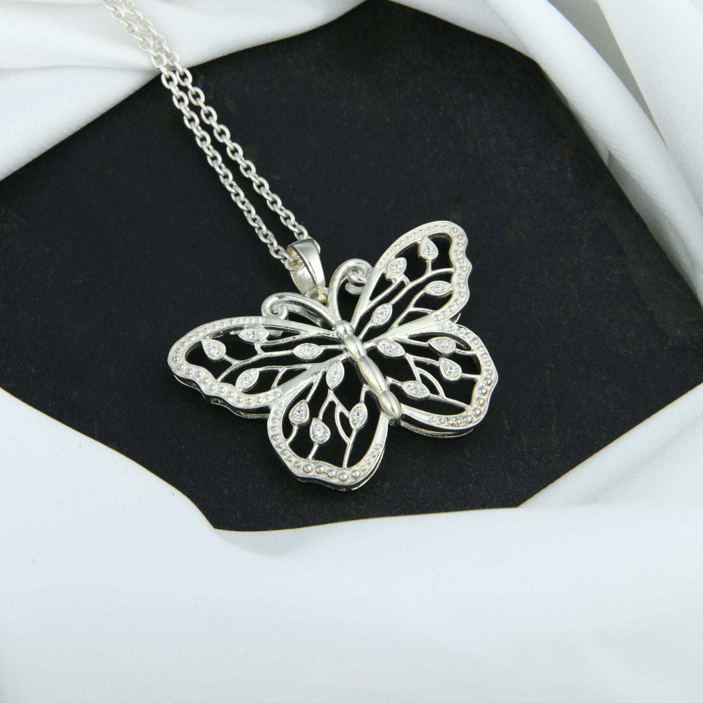 Beautiful Wings Silver Butterfly Set