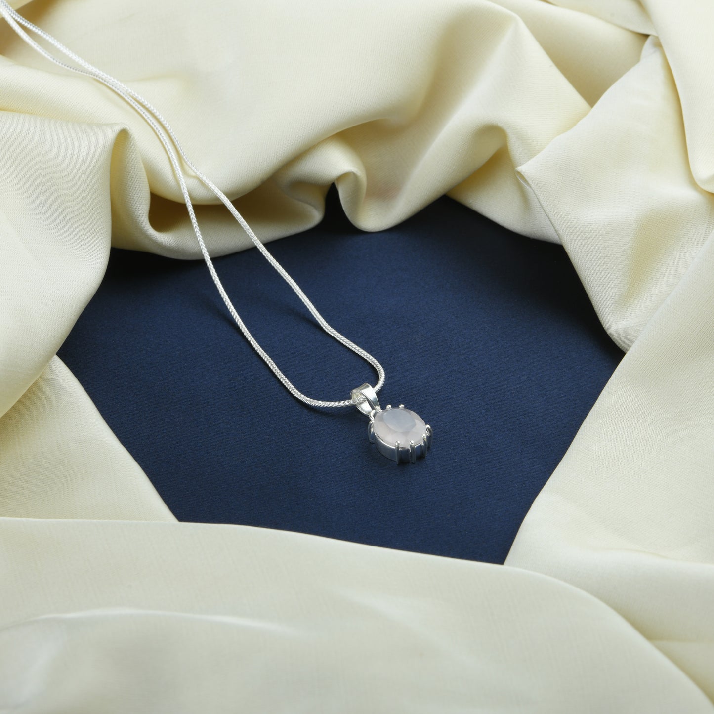 Rose Quartz Pendant Necklace