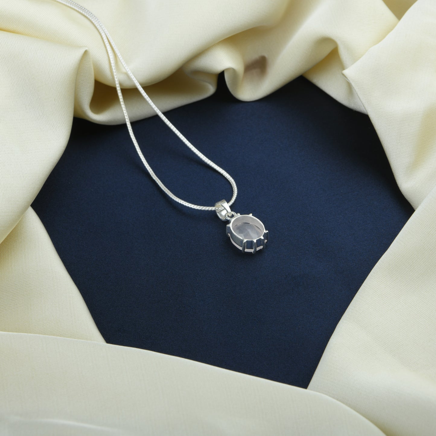 Rose Quartz Pendant Necklace