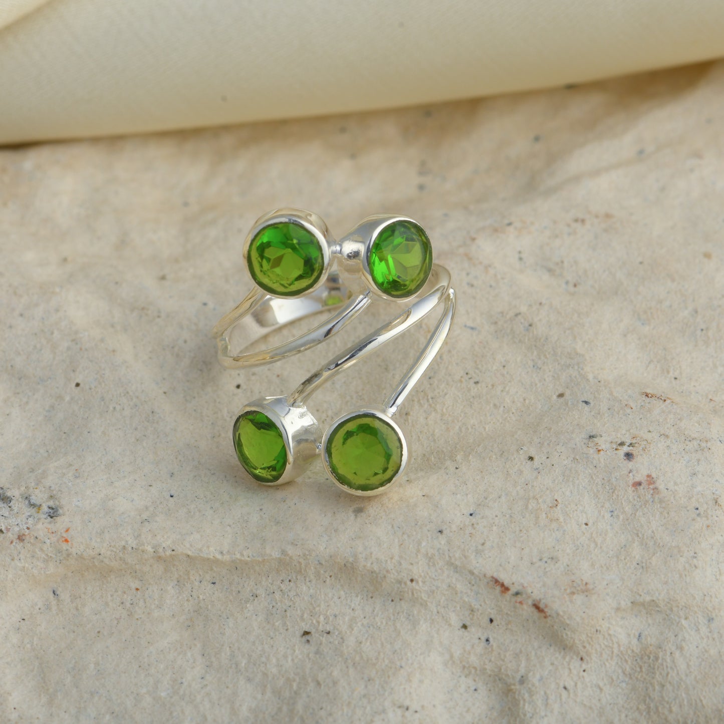 Peridot August Baby Ring