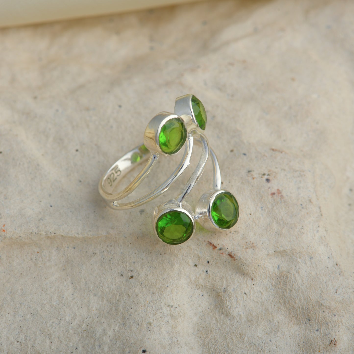 Peridot August Baby Ring