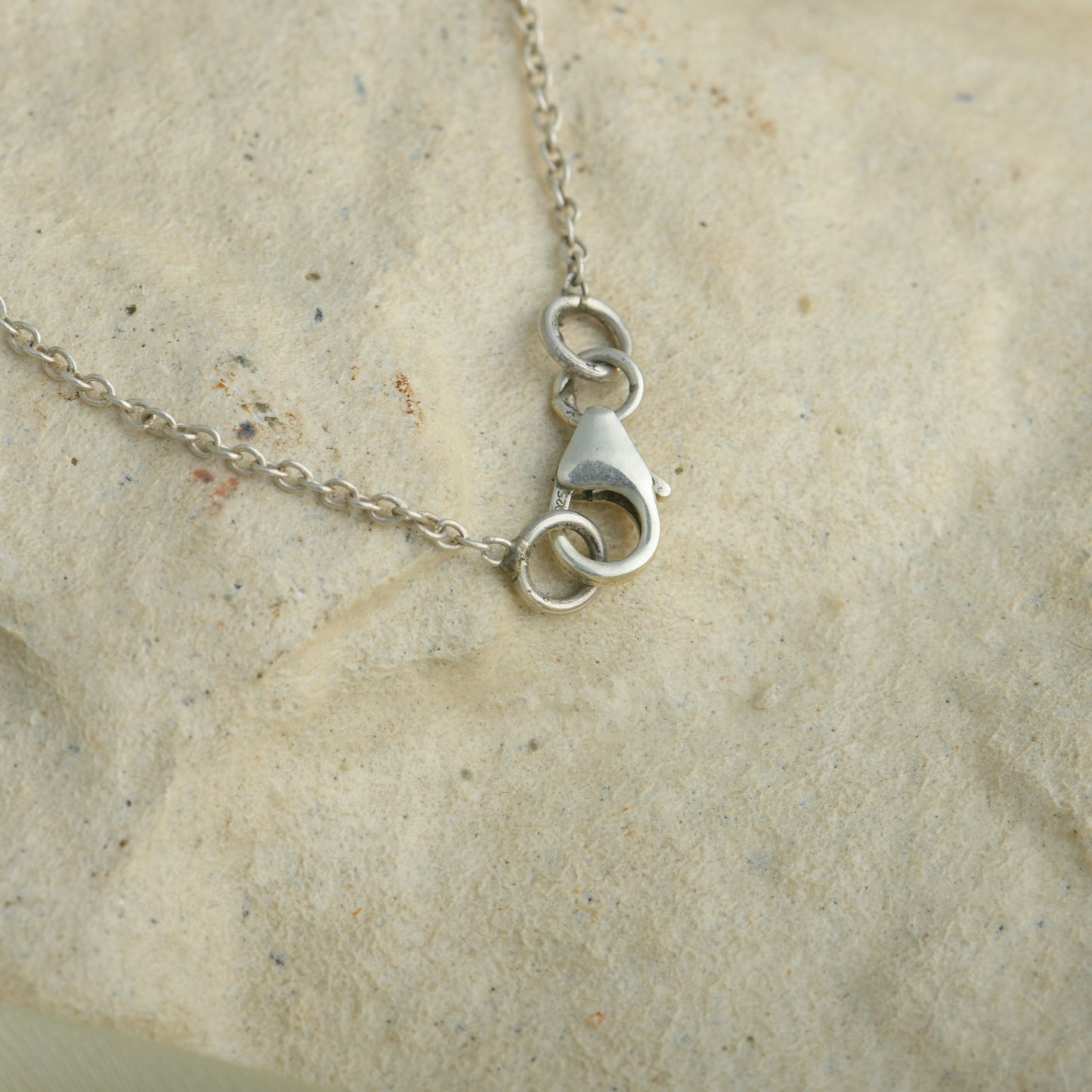 Gem Trio Silver Necklace