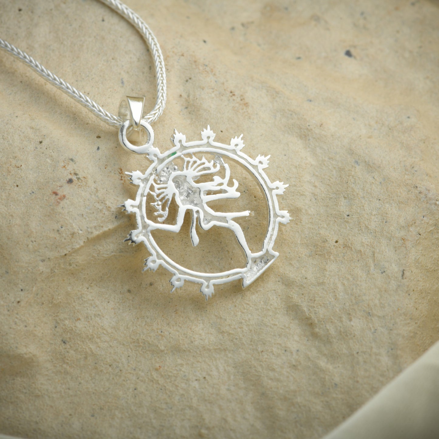 Cosmic Dance Nataraja Silver Pendant
