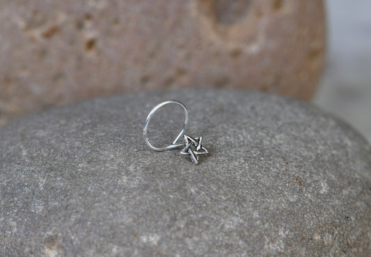 Little Star Silver Nose Pin