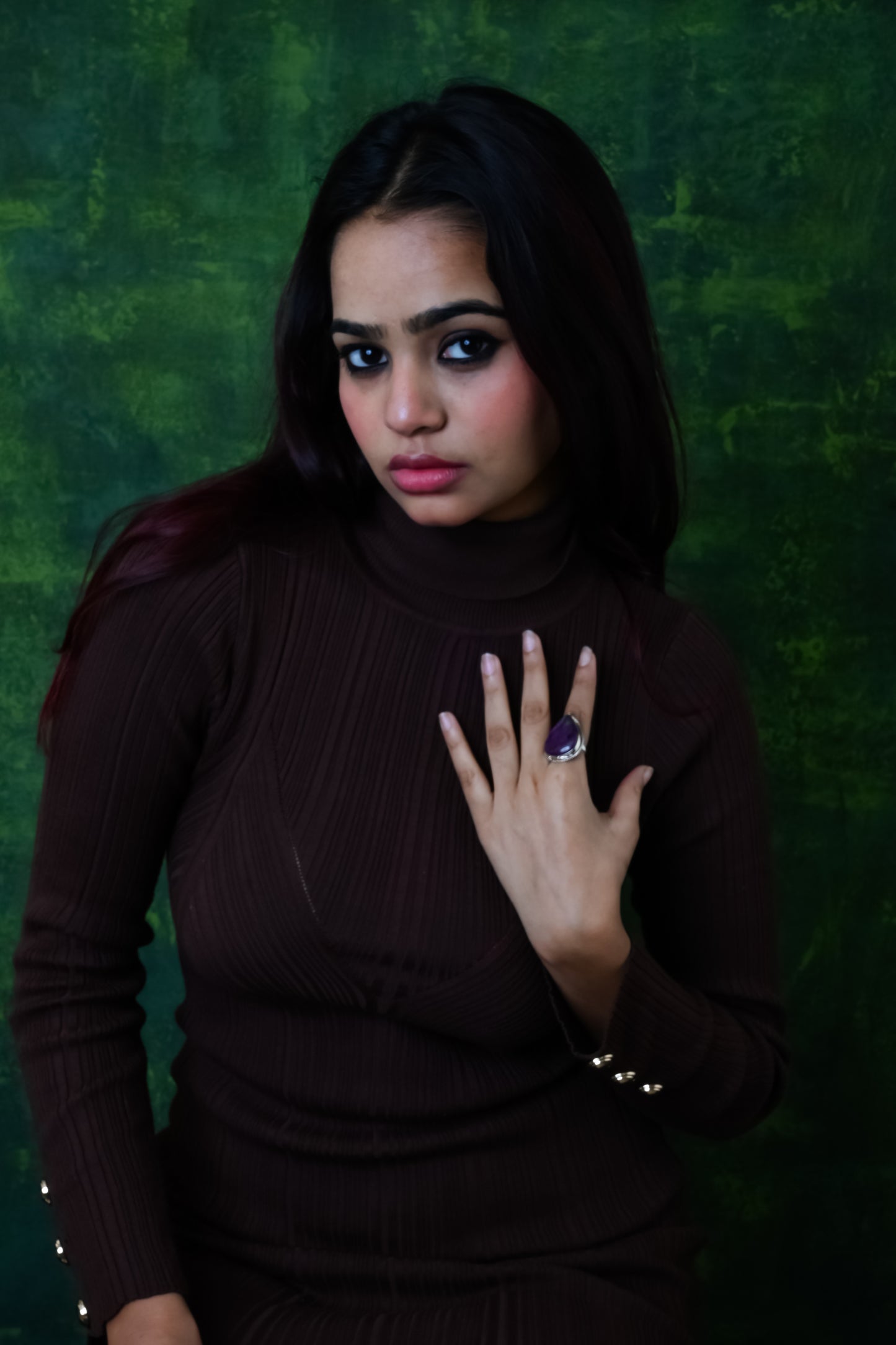 Ruby Joisite Silver Ring