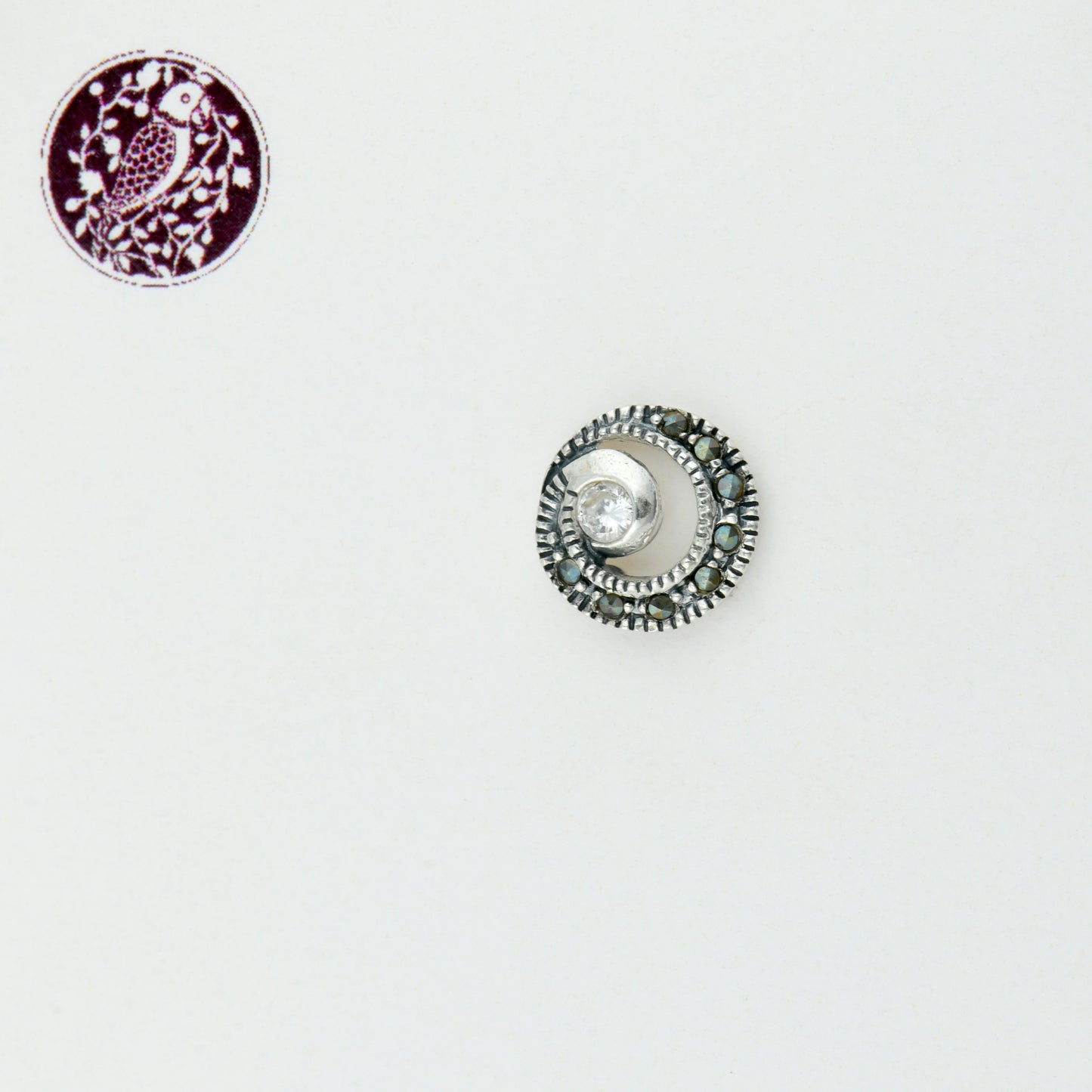 Galaxy Marcasite Silver Nose Pin