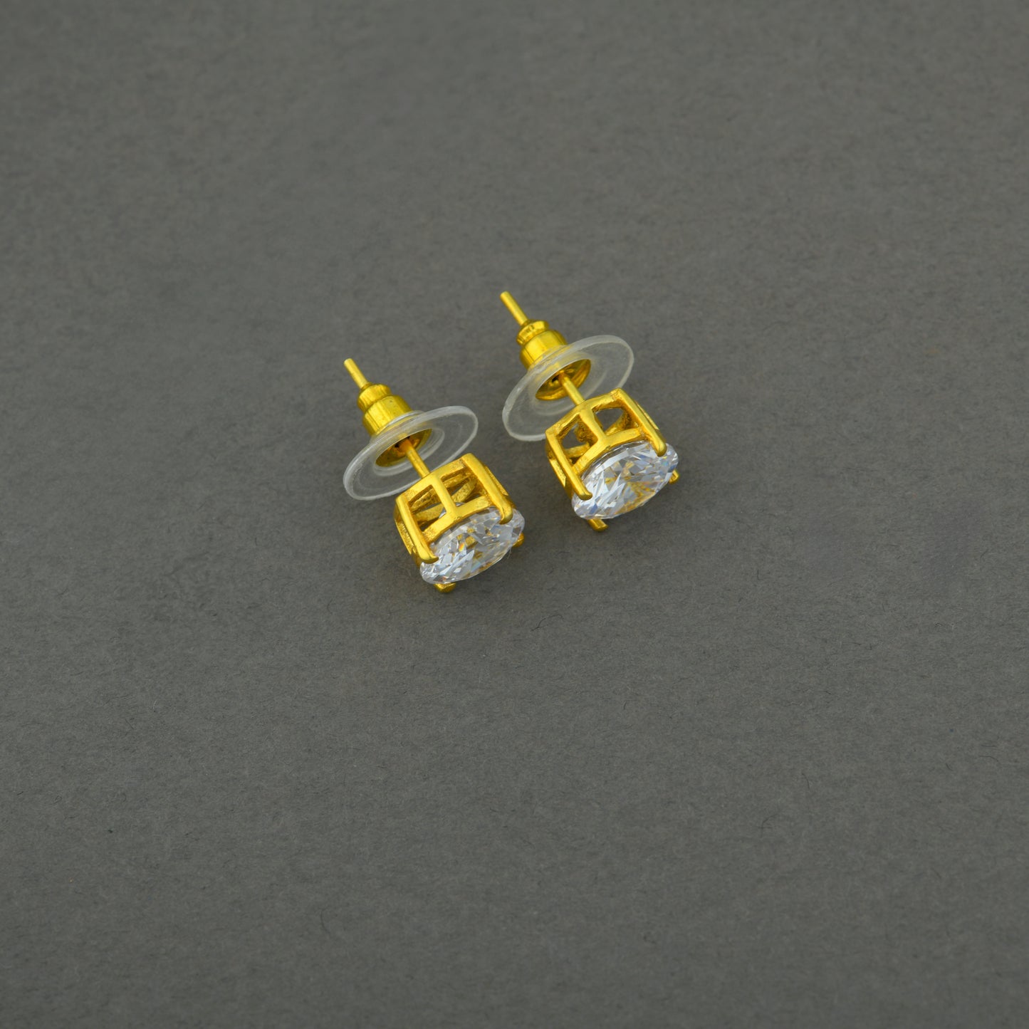 Solitaire Crystal Studs