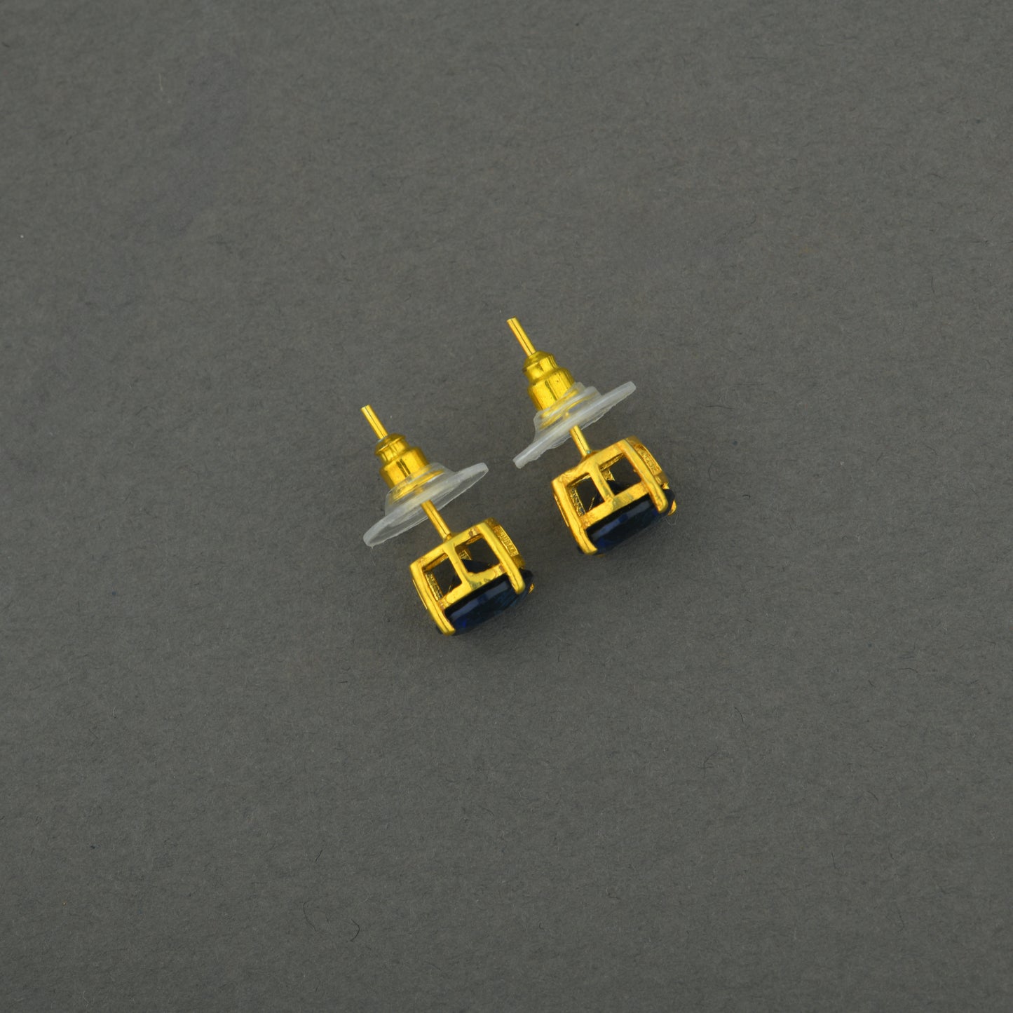 Prong Set Sapphire Blue Studs