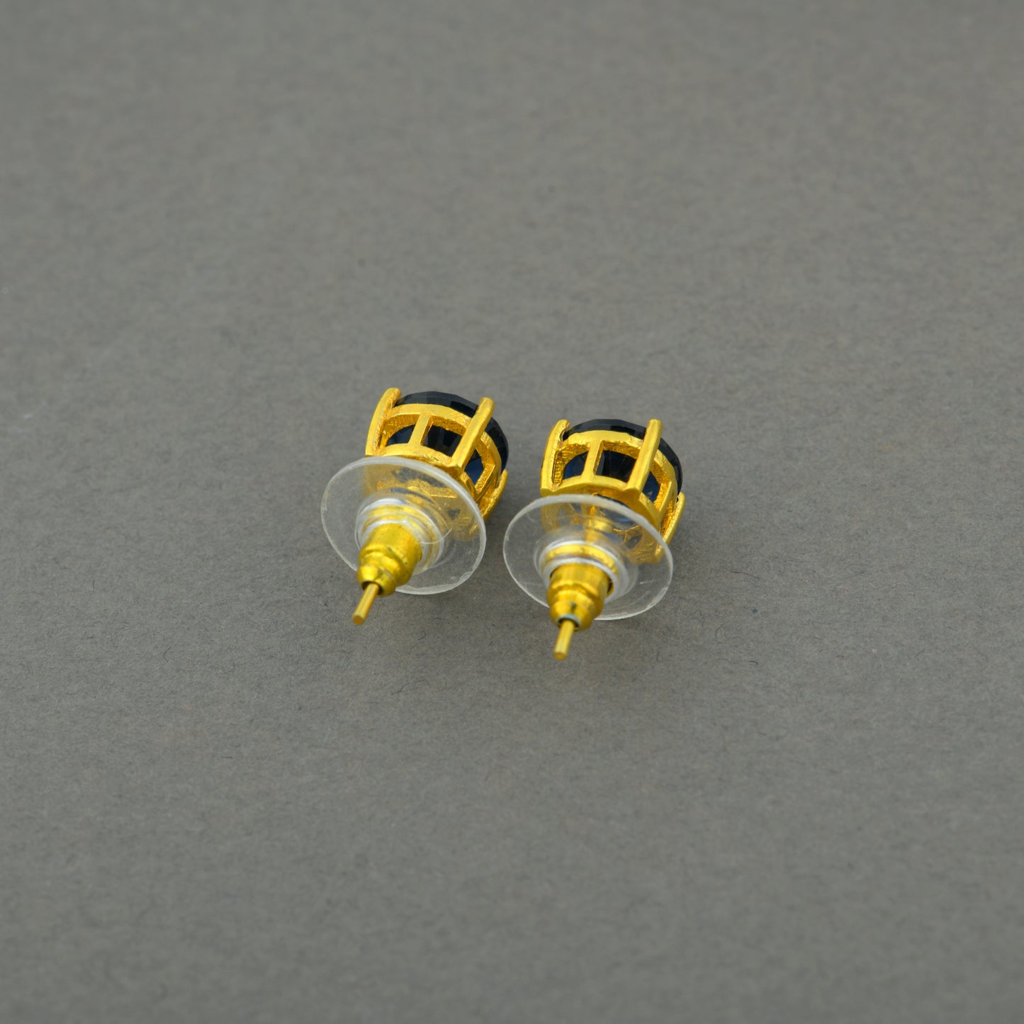 Prong Set Sapphire Blue Studs