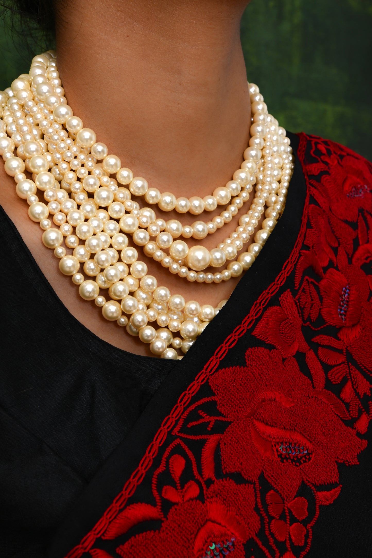 Alia Multilayered Pearl Necklace