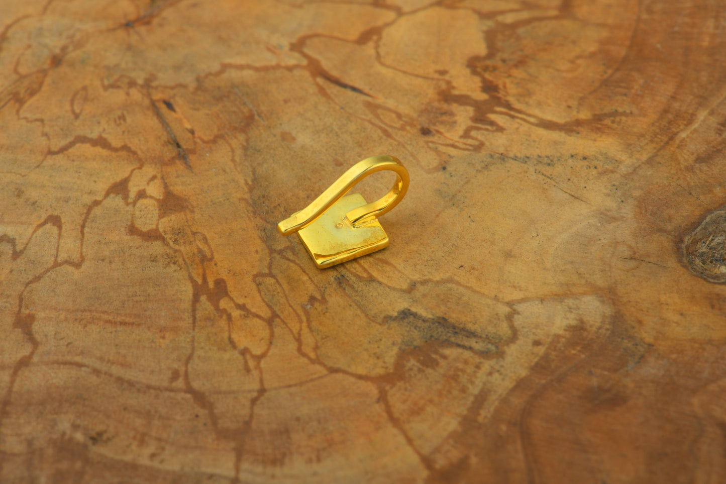 Checkmate Gold Plated Silver Clip-On Nose Pin