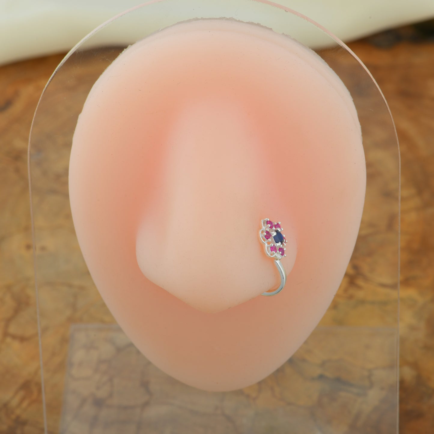 Madhu Malti Silver Clip On Nose Pin