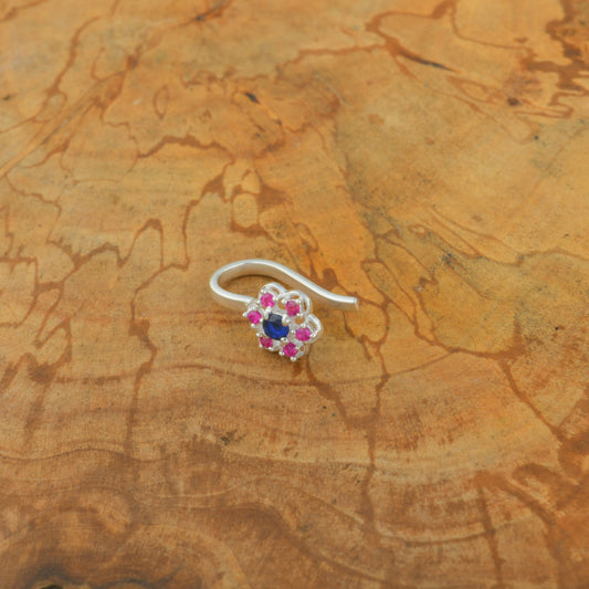 Madhu Malti Silver Clip On Nose Pin