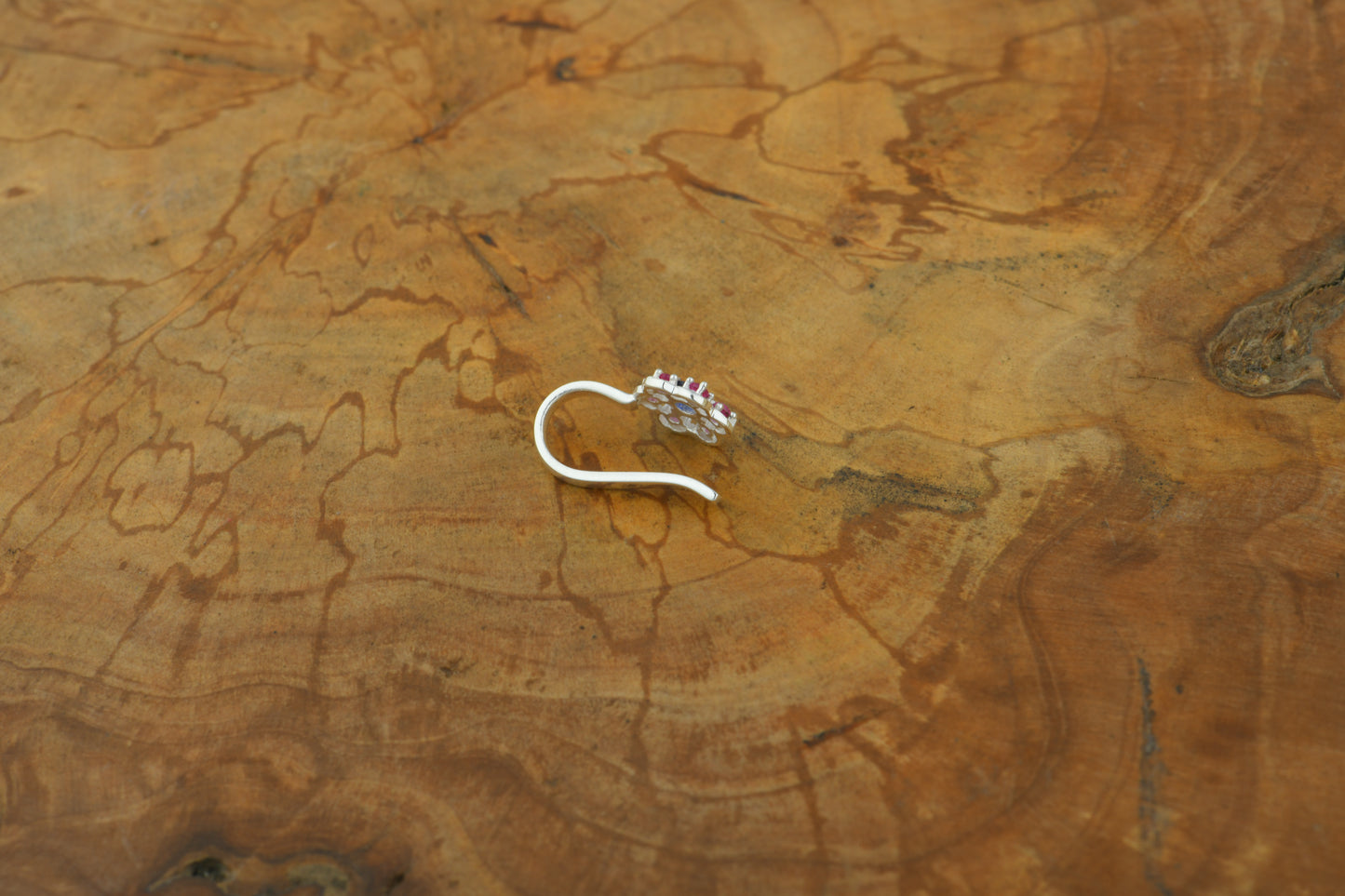 Madhu Malti Silver Clip On Nose Pin