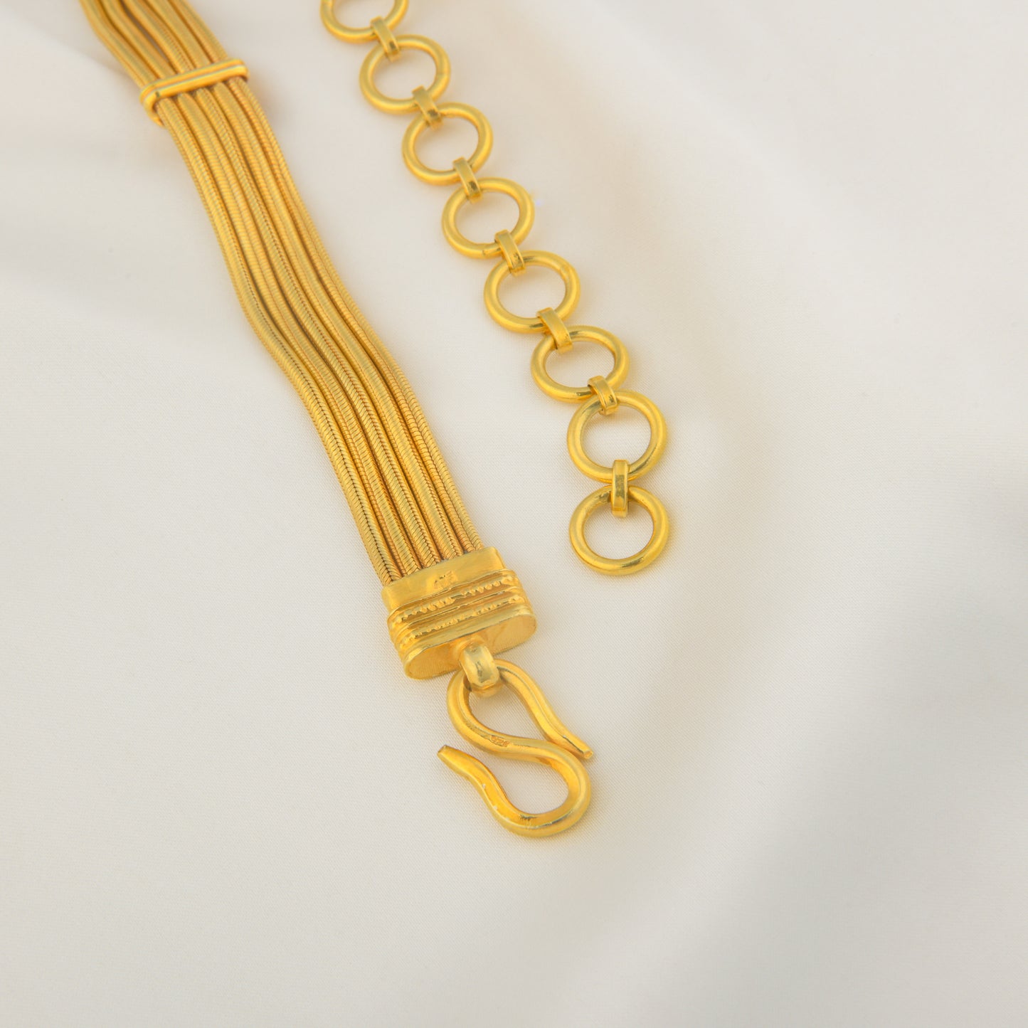 Five Layered Rose Gold Plated Silver Waistband