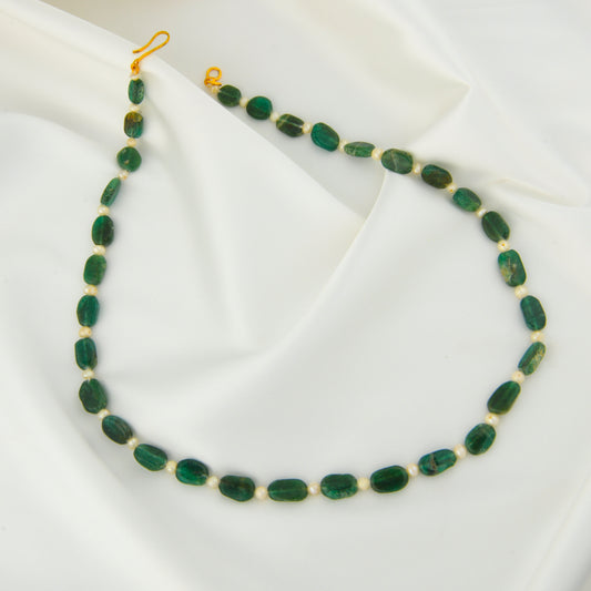 Green Aventurine Pearls Necklace