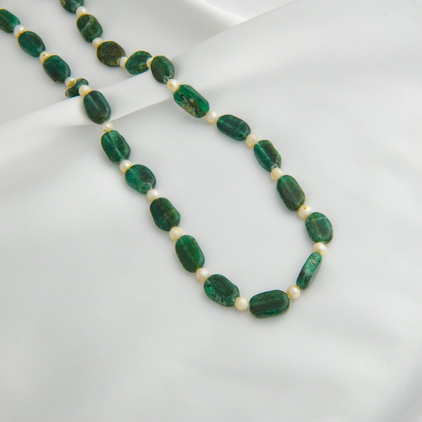 Green Aventurine Pearls Necklace