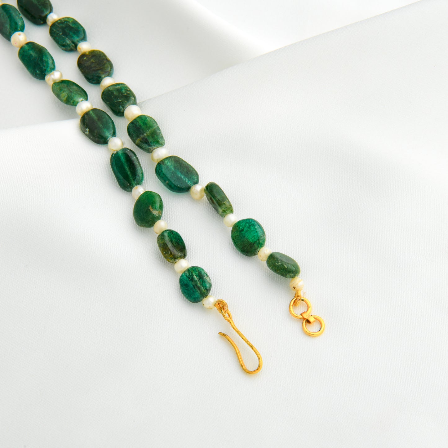 Green Aventurine Pearls Necklace