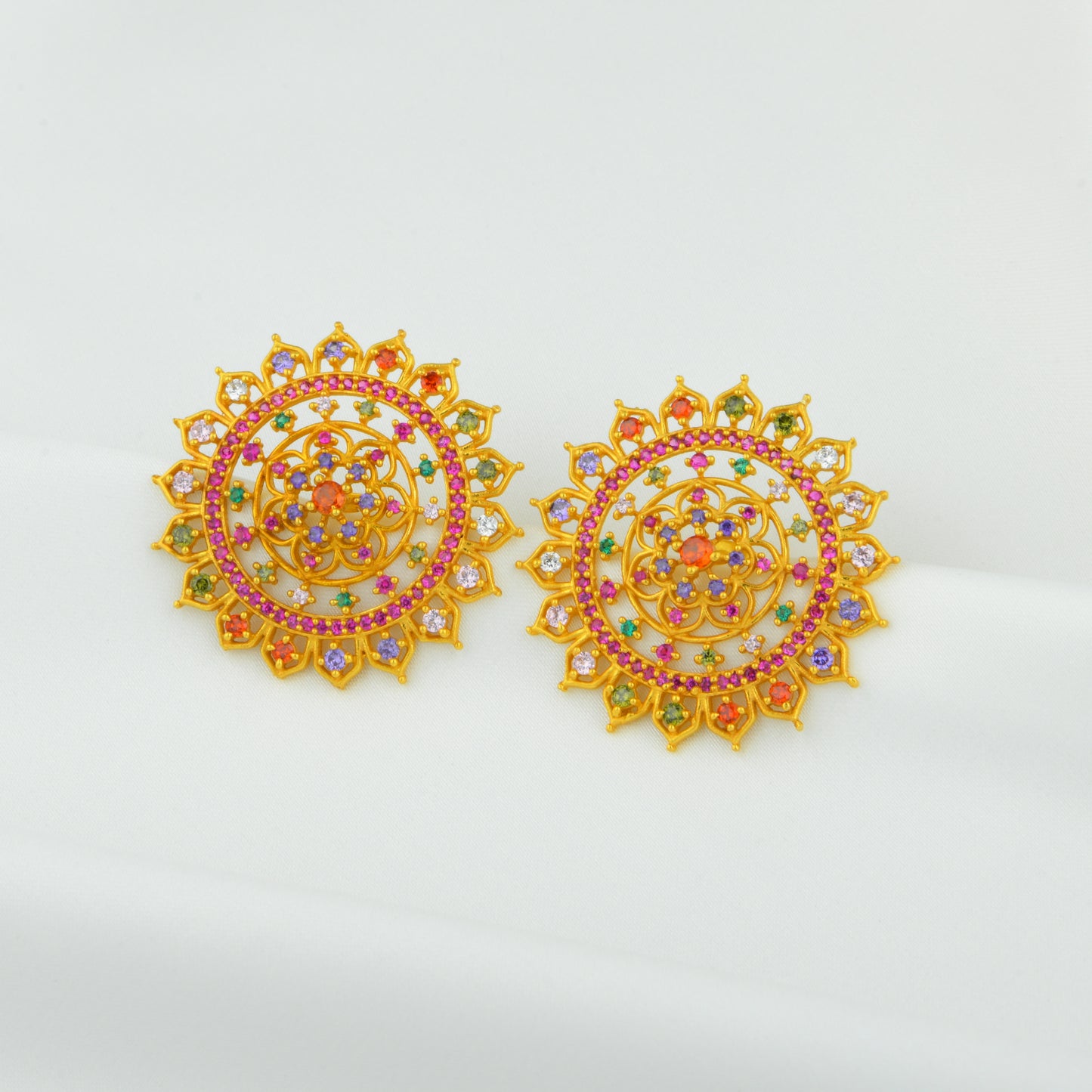 Heera Panna Regal Studs