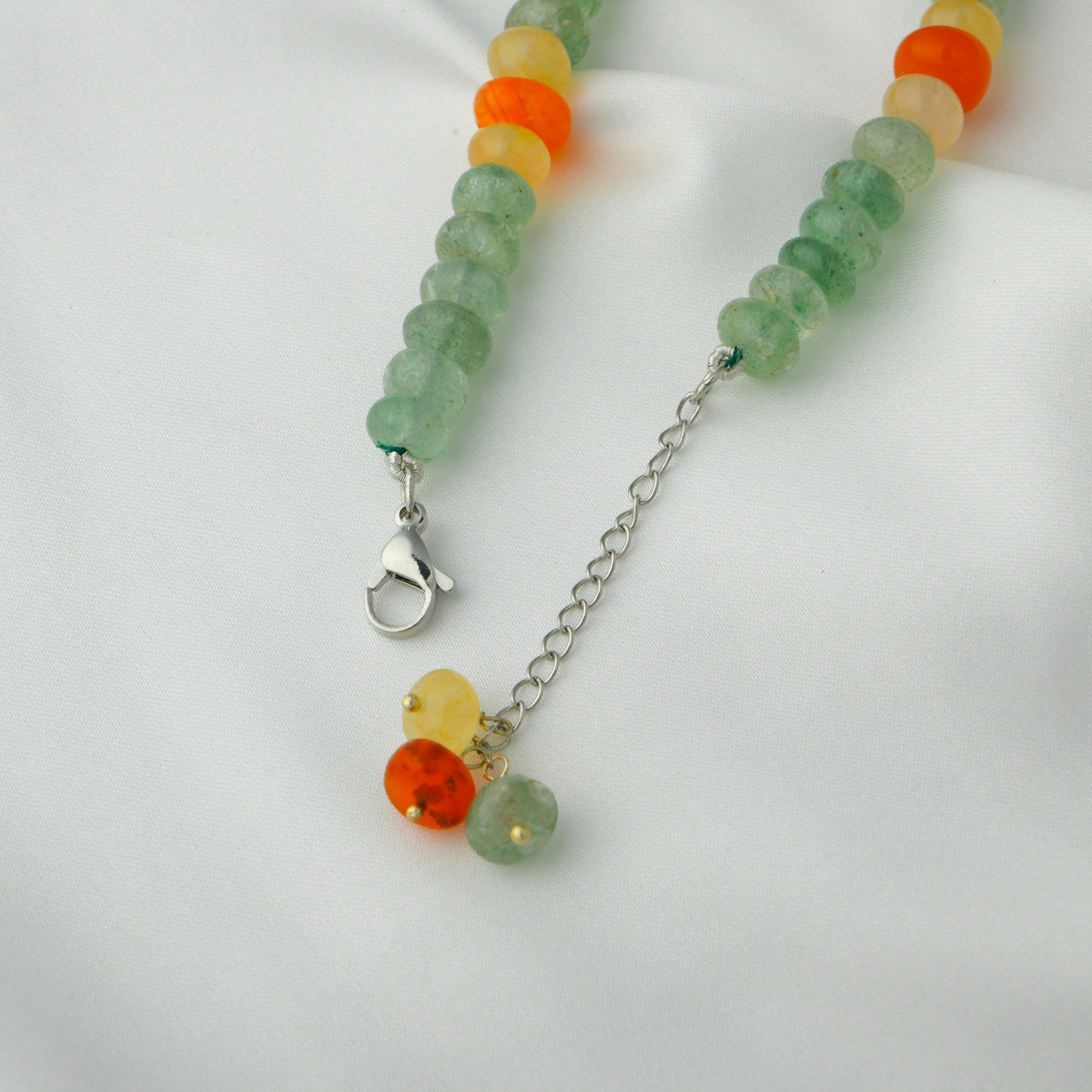 Woven Pearl Carnelian Quartz Handcrafted Bracelet