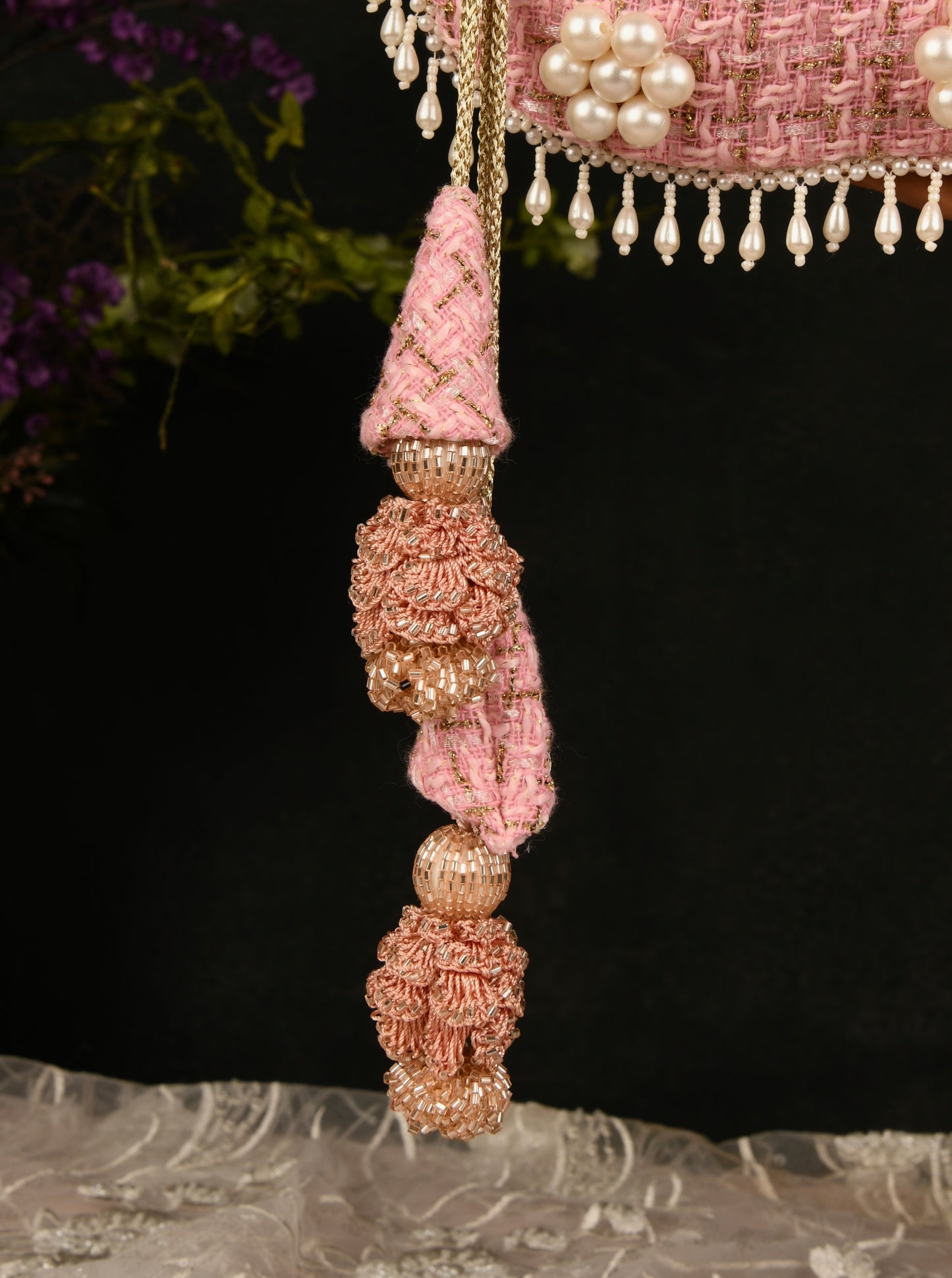 Signature Baby Pink Pearl Affair Potli