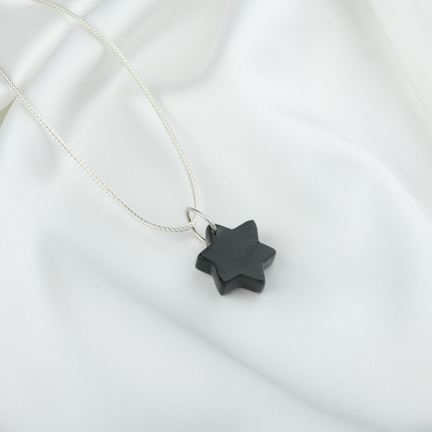 Evil Eye Black Onyx Star Pendant
