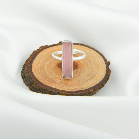 Rose Quartz Delicate Adjustable Ring
