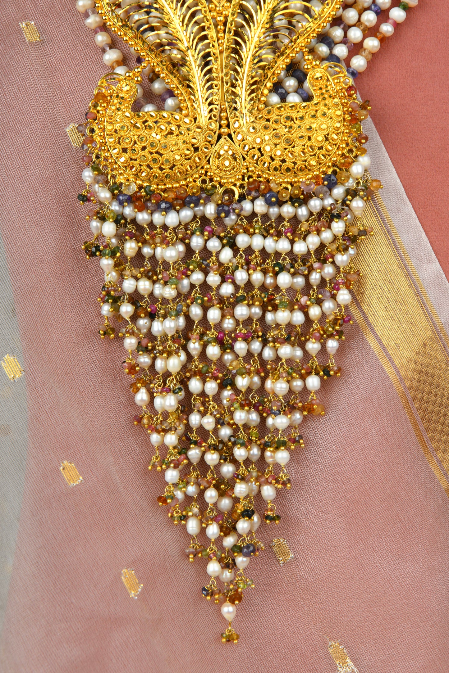 Vasundhara Multilayered Gold Plated Silver Necklace