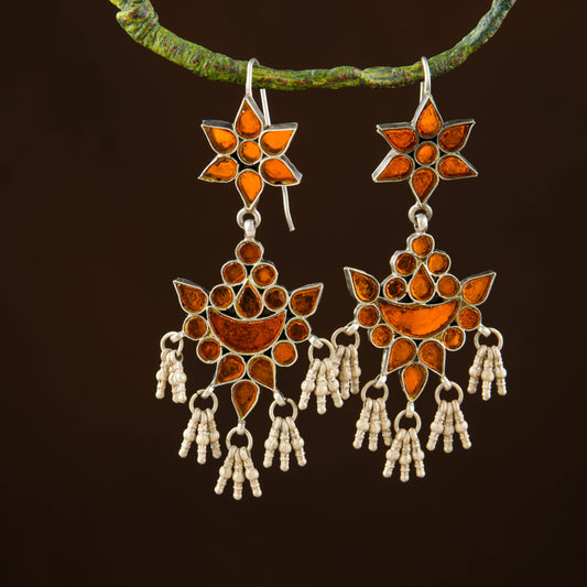 Madhu Chandrika Sun and Sand Silver Earrings