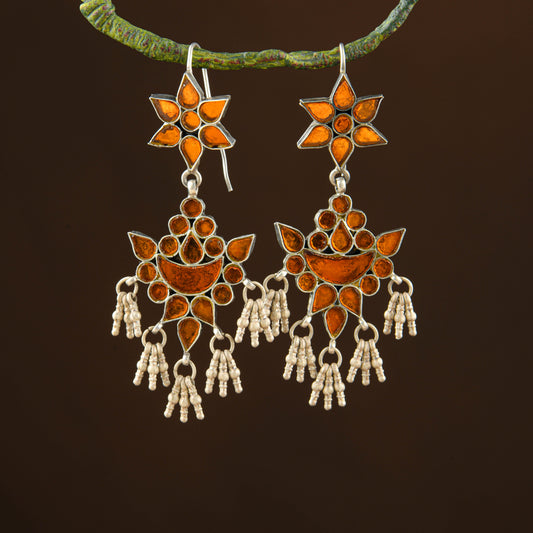 Madhu Chandrika Sun and Sand Silver Earrings