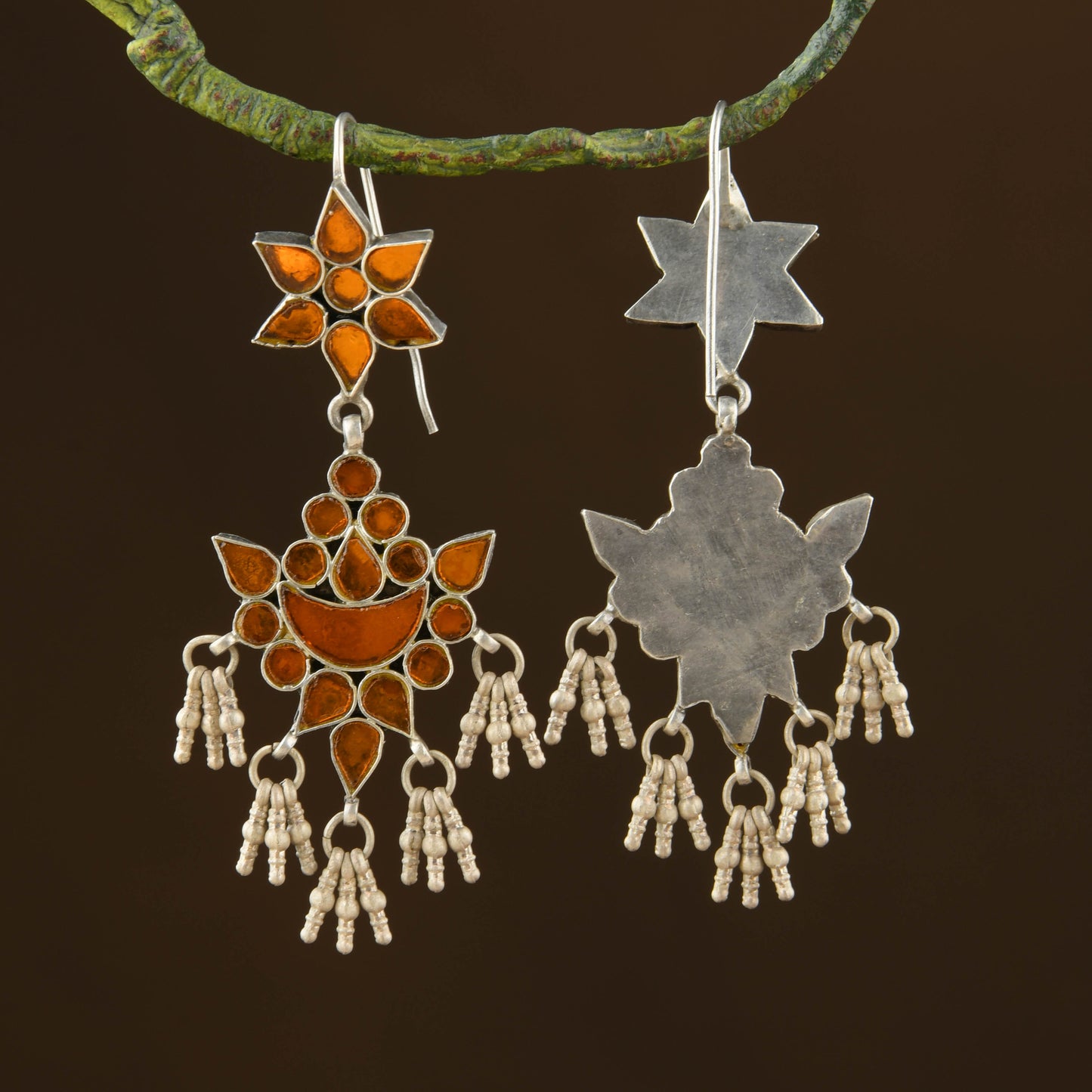 Madhu Chandrika Sun and Sand Silver Earrings